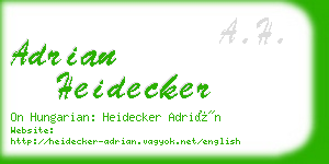 adrian heidecker business card